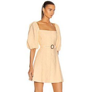 Jonathan Simkhai Orange Emery Belted Mini Dress